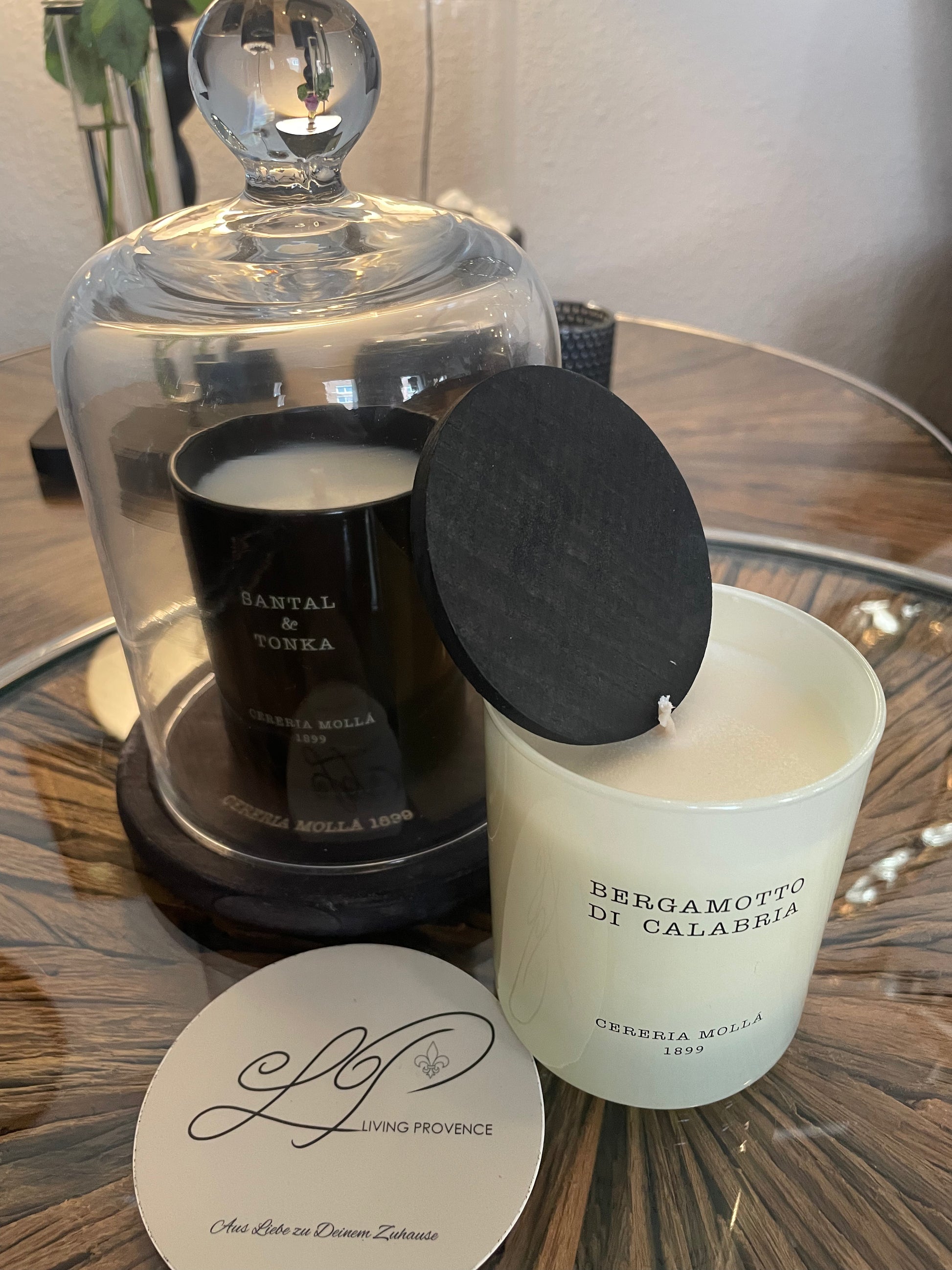 Duftkerze Cereria Mollá mit stilvoller Verpackung – Glasbehälter, handmade in Spanien