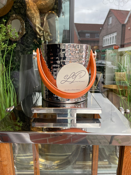 Eiskühler „Steel & Leather“ - Deko Café Living Provence