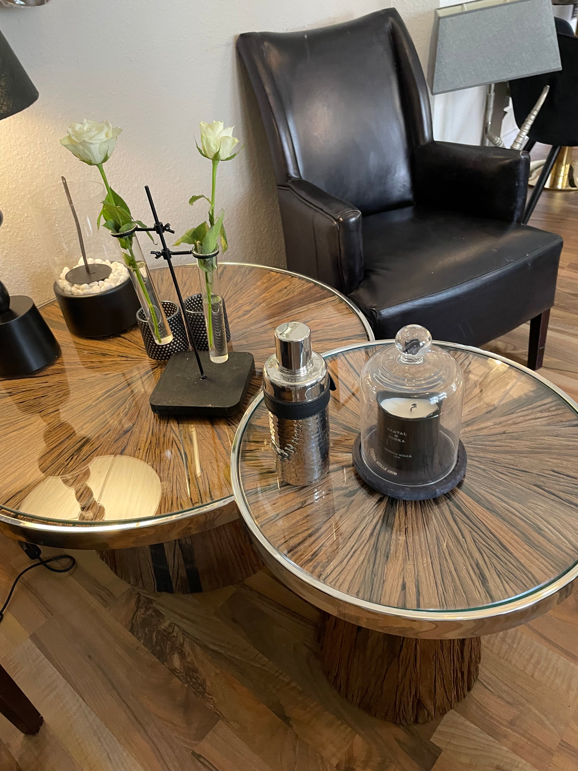 Cocktailshaker „Steel & Leather“ - Deko Café Living Provence