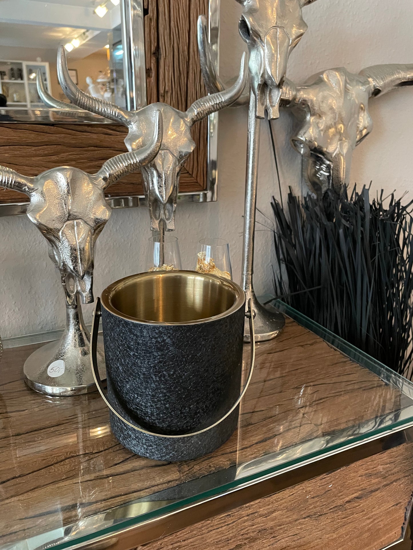 Eiskühler „Noir & Gold“ - Deko Café Living Provence