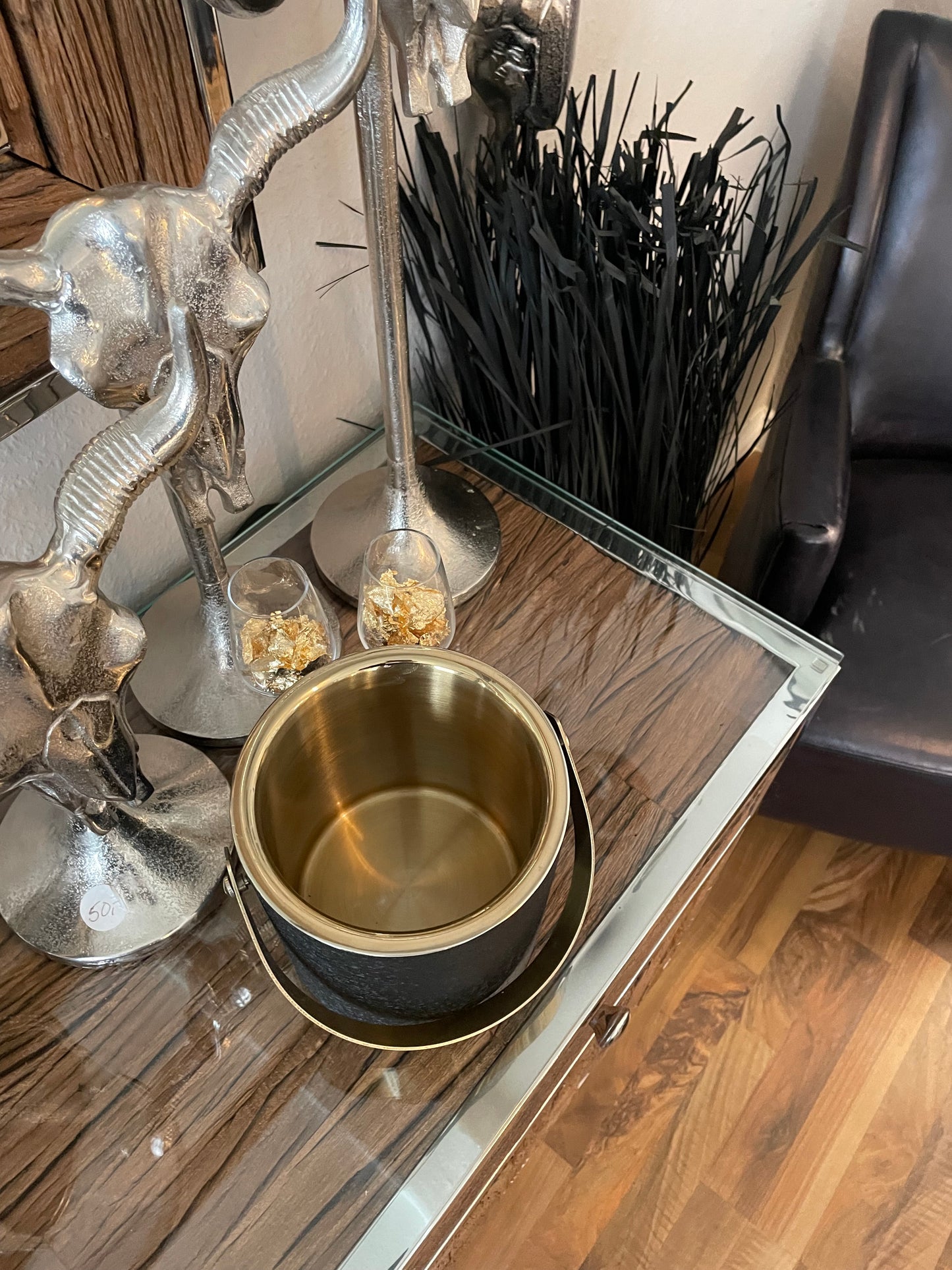 Eiskühler „Noir & Gold“ - Deko Café Living Provence