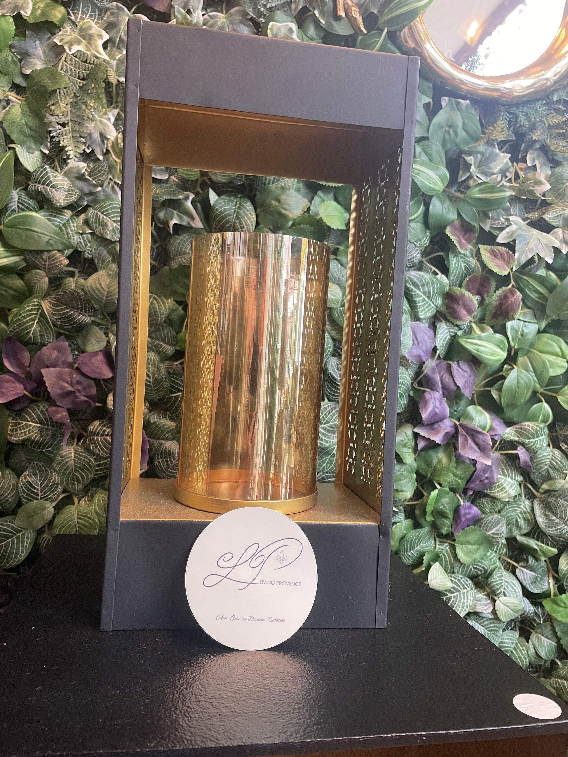 Windlichter „Noir & Or“ - Deko Café Living Provence