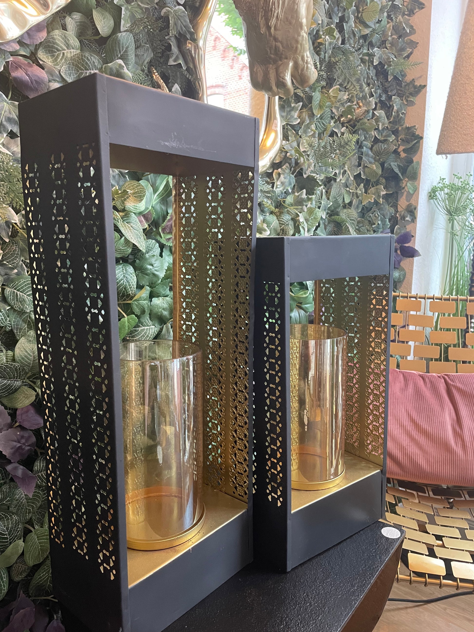 Windlichter „Noir & Or“ - Deko Café Living Provence