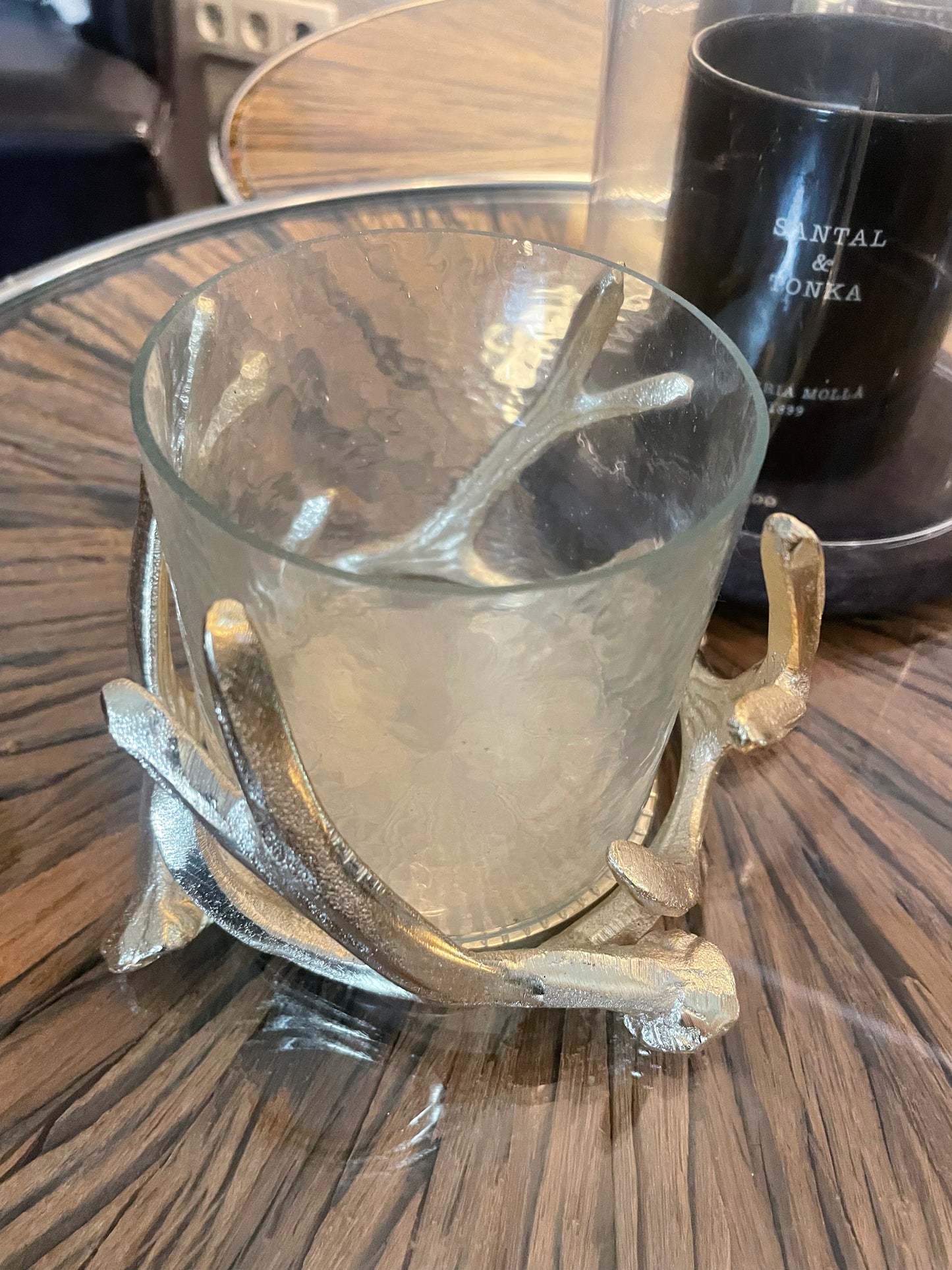 Windlicht Gold  „Wild Light“ - Deko Café Living Provence