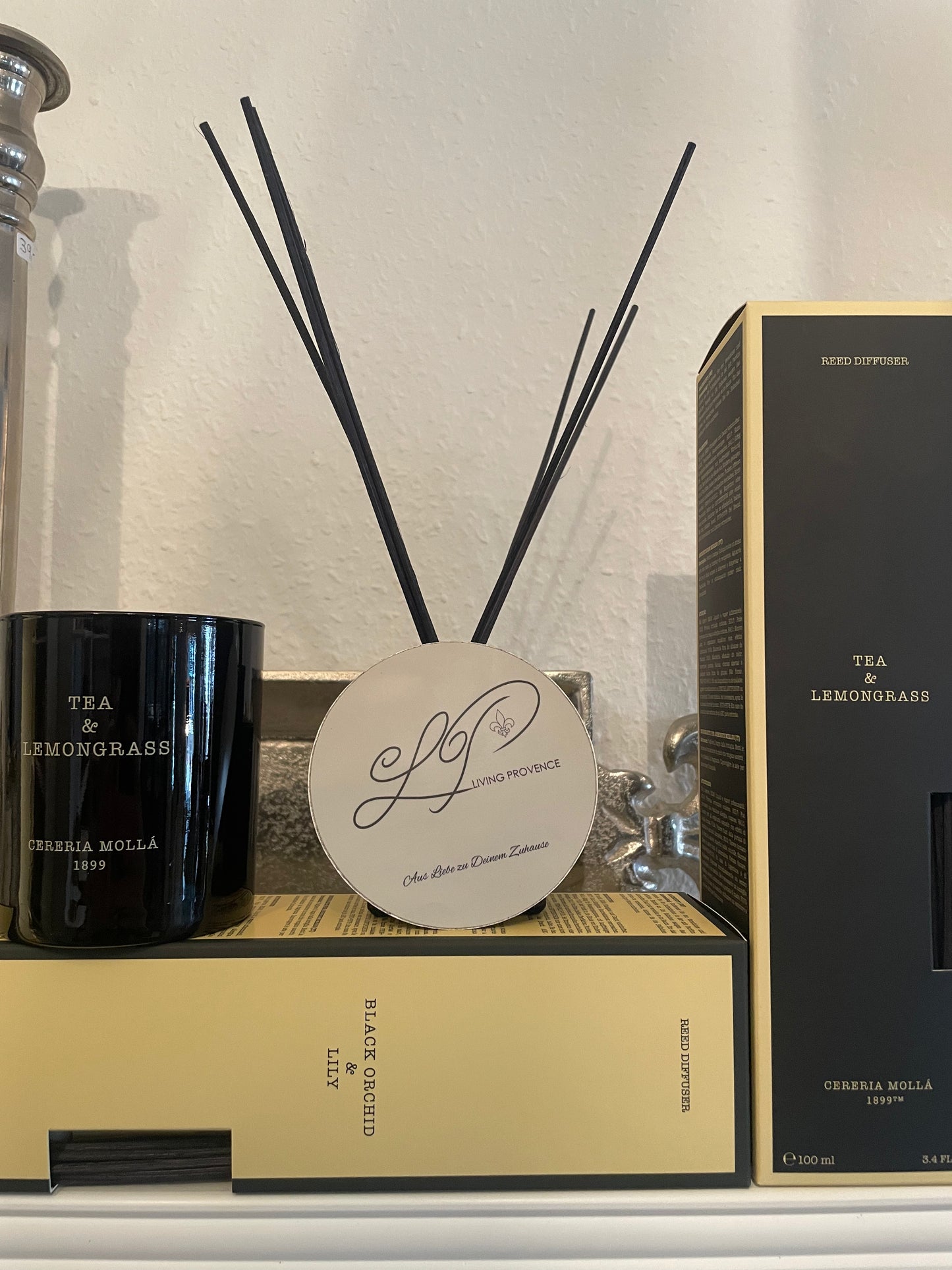 Raumduft „Tea & Lemongrass“ von Cereria Mollá - Deko Café Living Provence