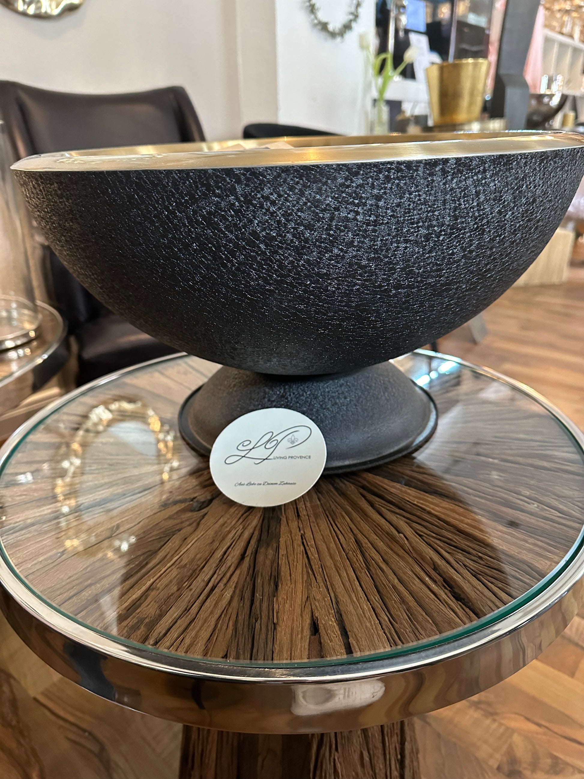 Punchbowl „Noir & Gold“ - Deko Café Living Provence