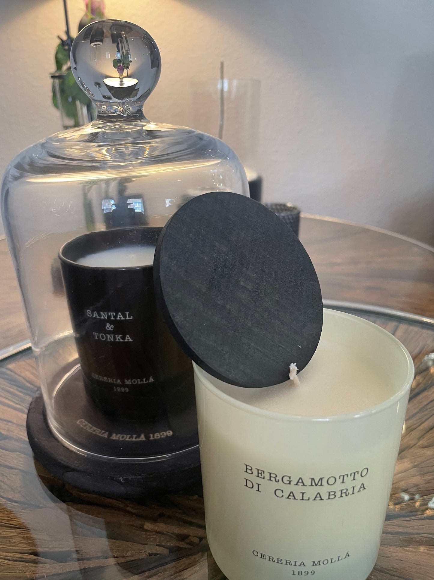 Detailansicht Cereria Mollá Kerze – Baumwoll-Docht & pflanzliches Wachs