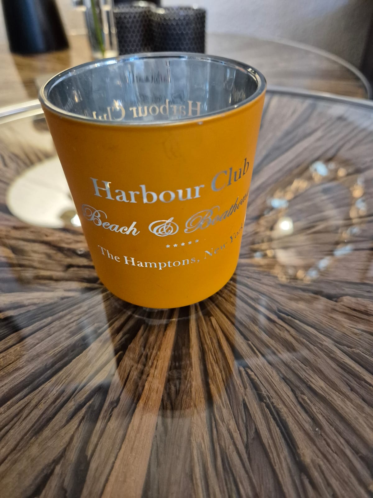 Windlicht „Harbour Club“ – Orange - Deko Café Living Provence
