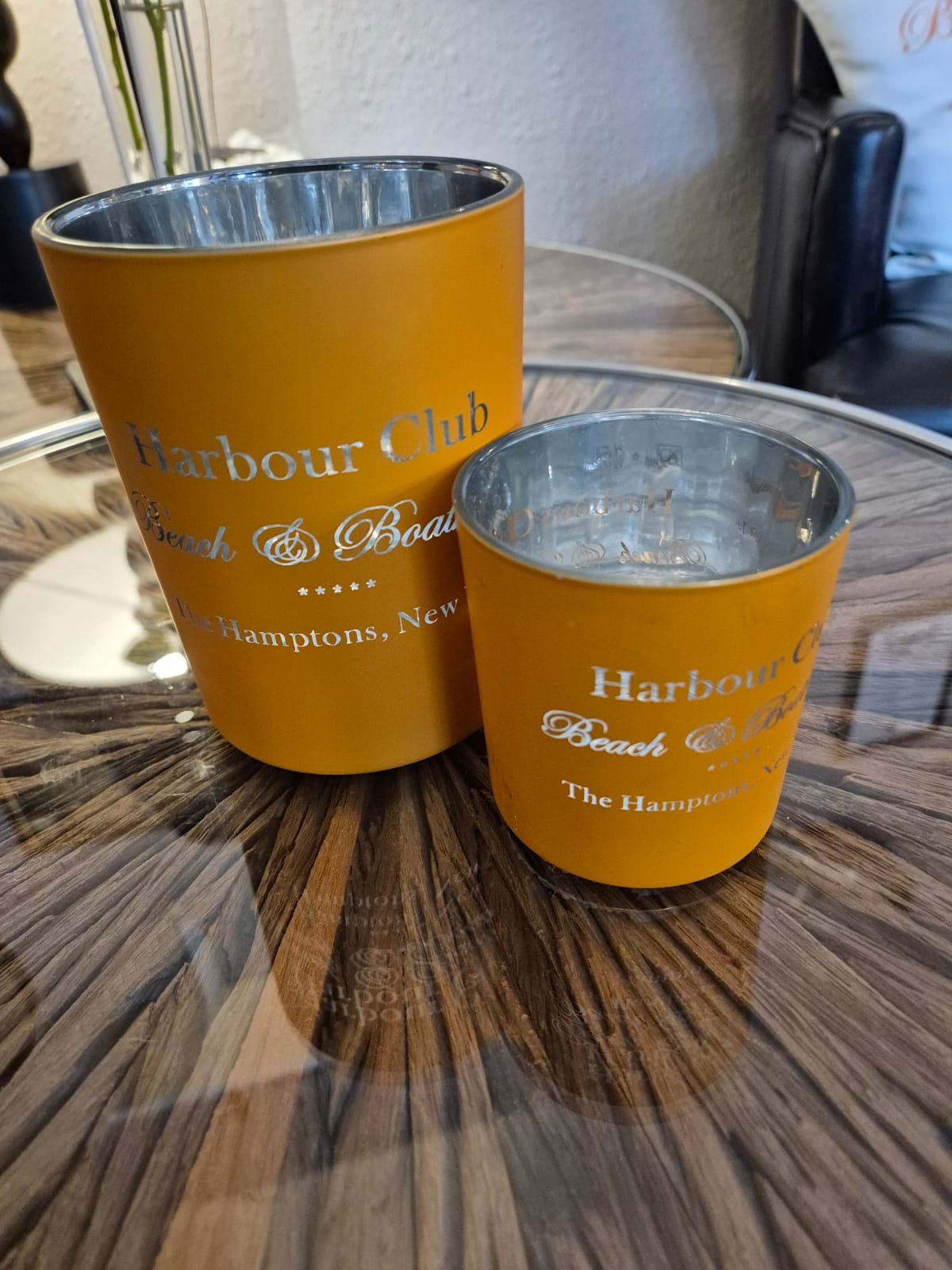 Windlicht „Harbour Club“ – Orange - Deko Café Living Provence