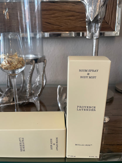 Stilvoller Glasflakon mit Lavendelduft – 100 ml Körperspray & Raumduft“