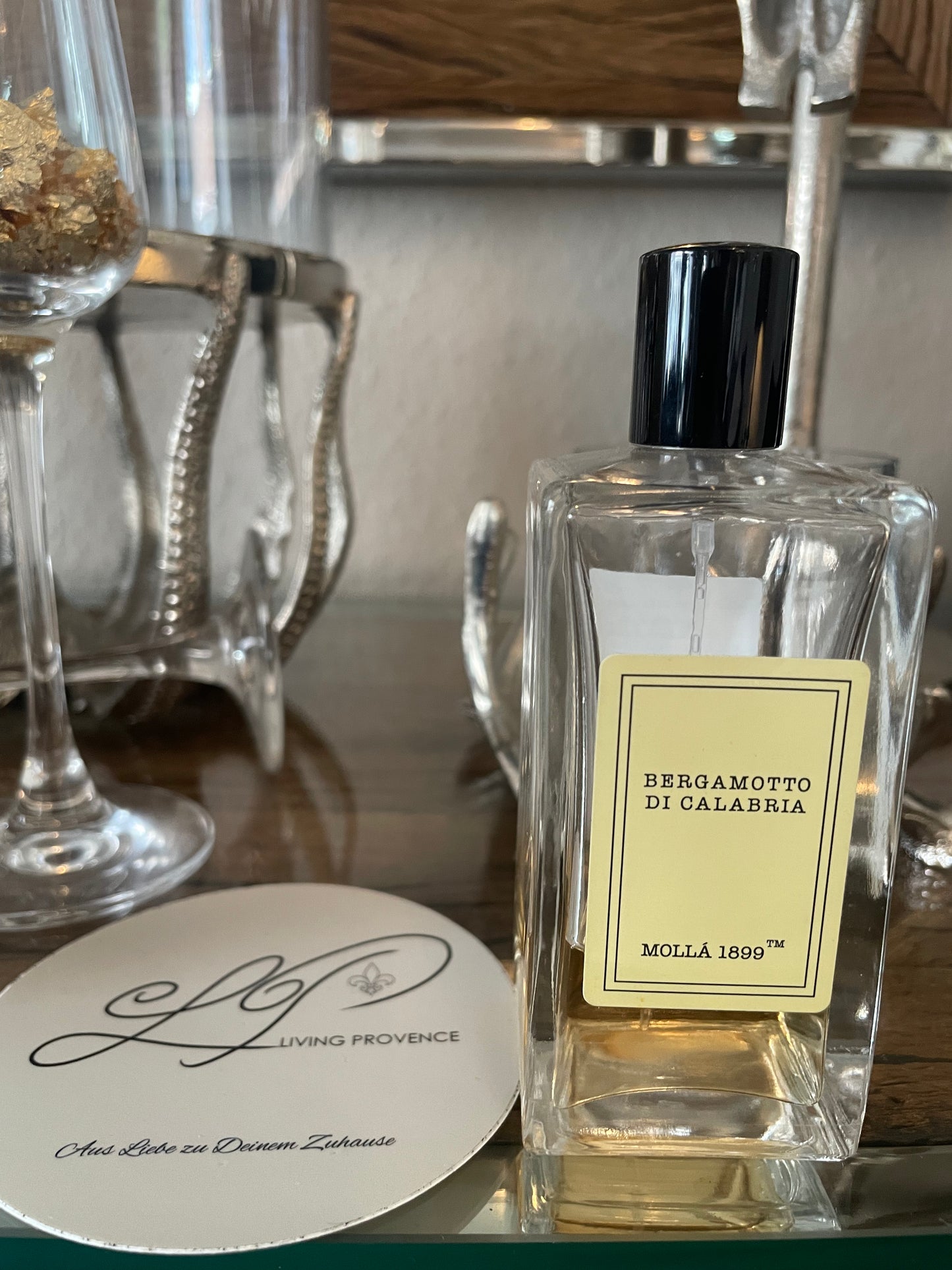 Duftspray Bergamotto di Calabria im Glasflakon mit Verpackung – Cereria Mollá