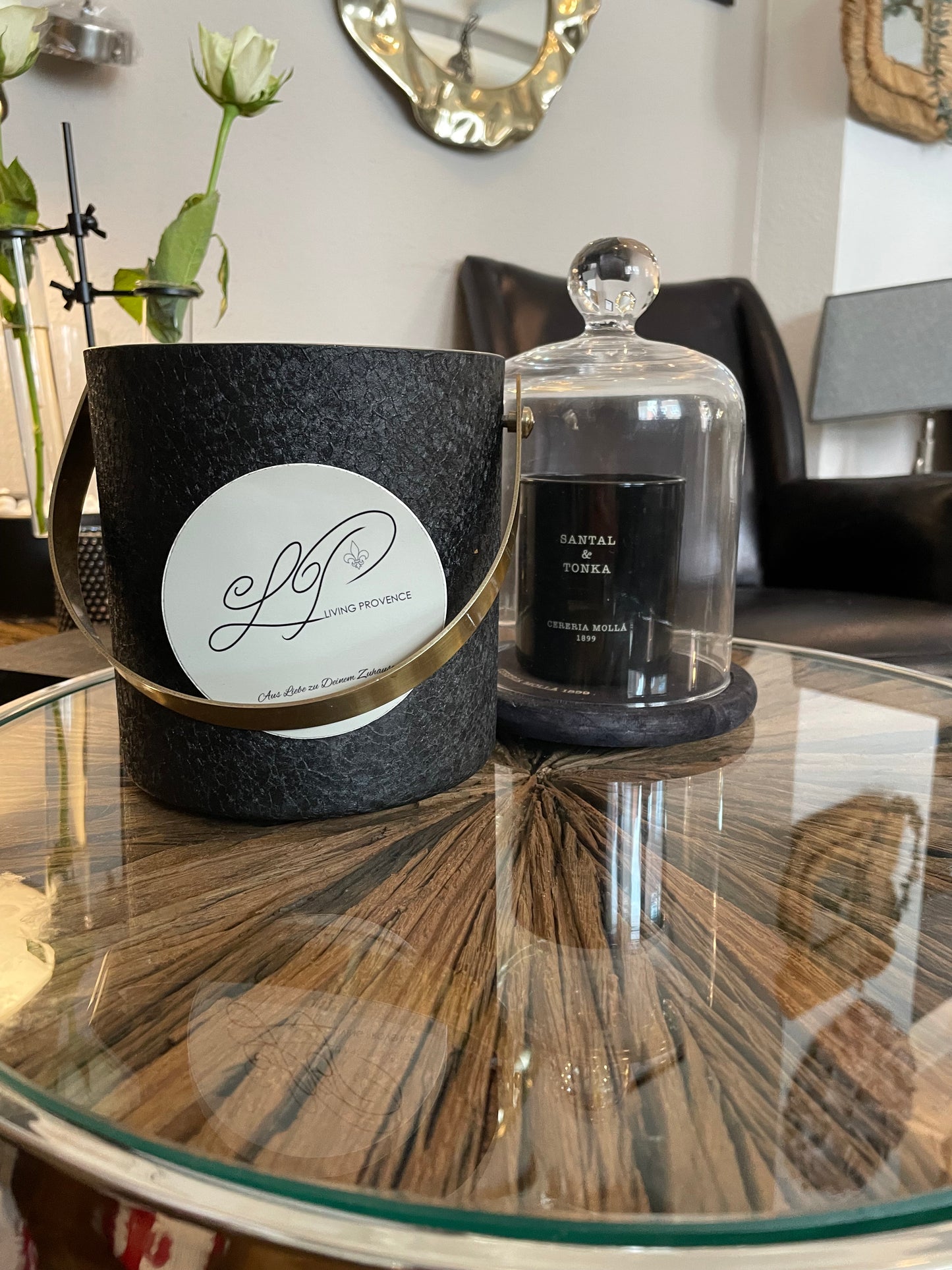 Eiskühler „Noir & Gold“ - Deko Café Living Provence 