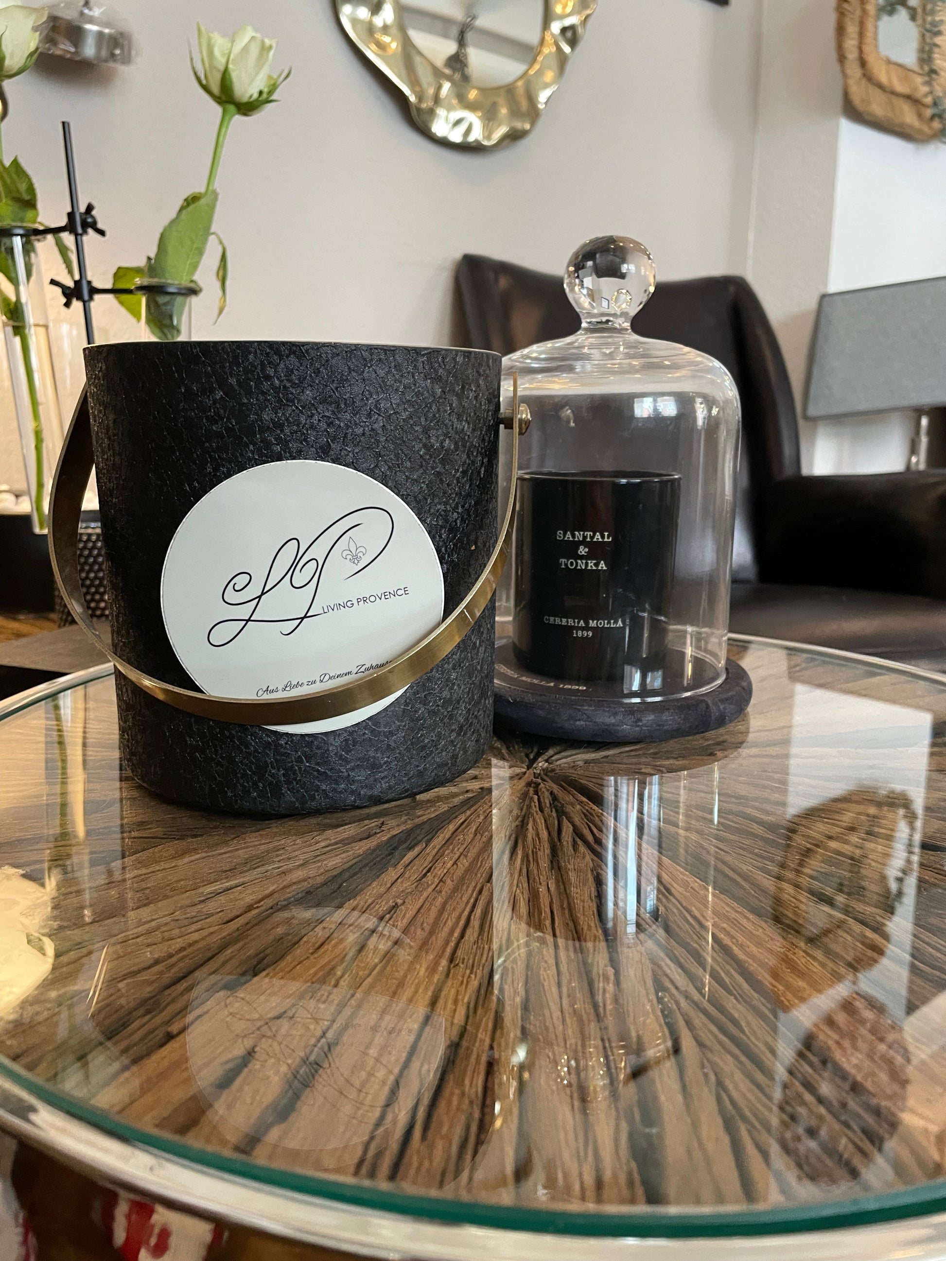 Eiskühler „Noir & Gold“ - Deko Café Living Provence 