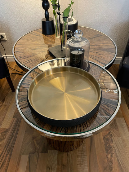 Tablett „Noir & Gold“ - Deko Café Living Provence 