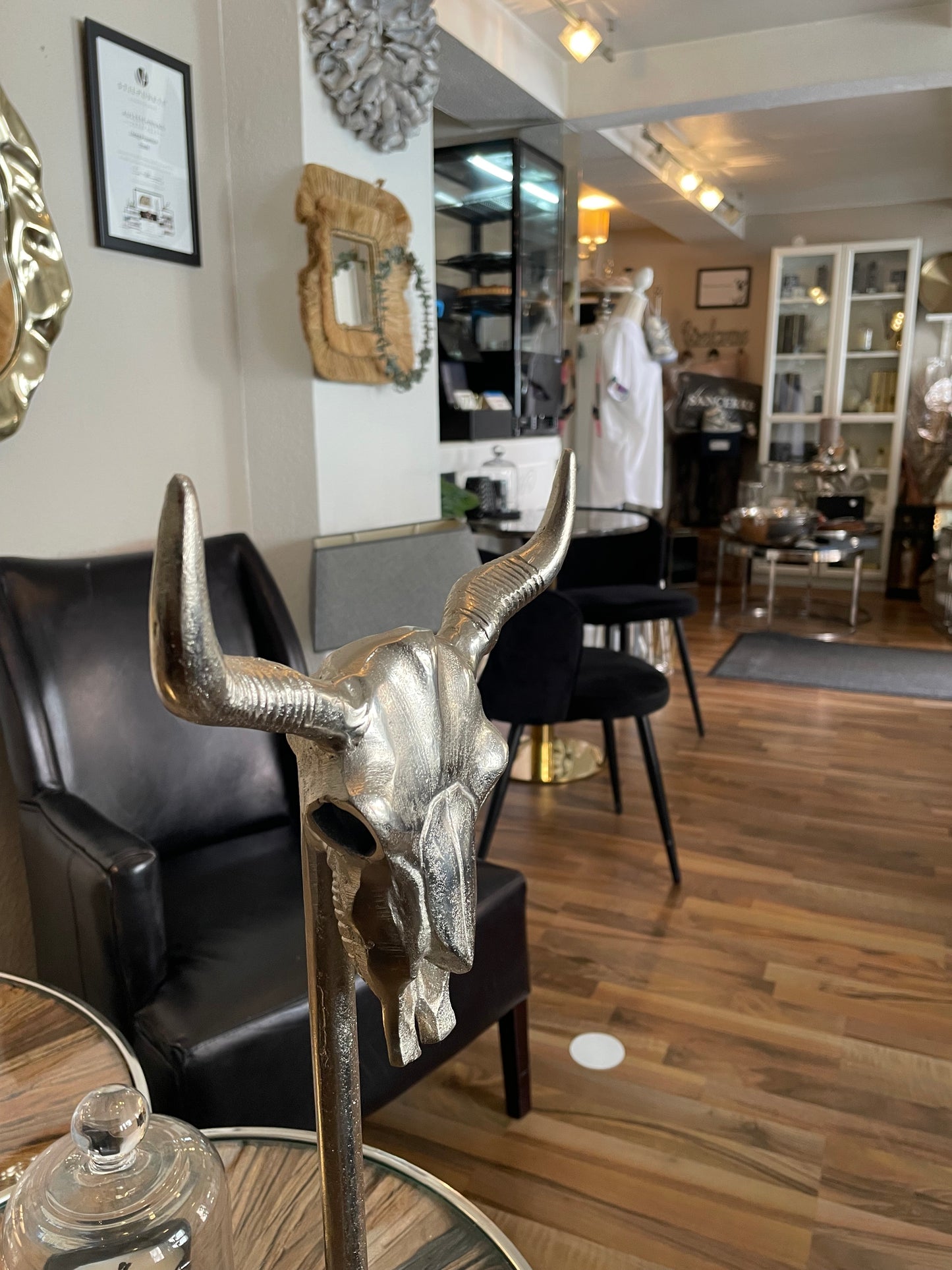 „Bull Skull“ Skulptur - Deko Café Living Provence 