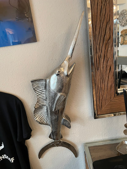 Wandskulptur „Schwertfisch“ - Deko Café Living Provence 
