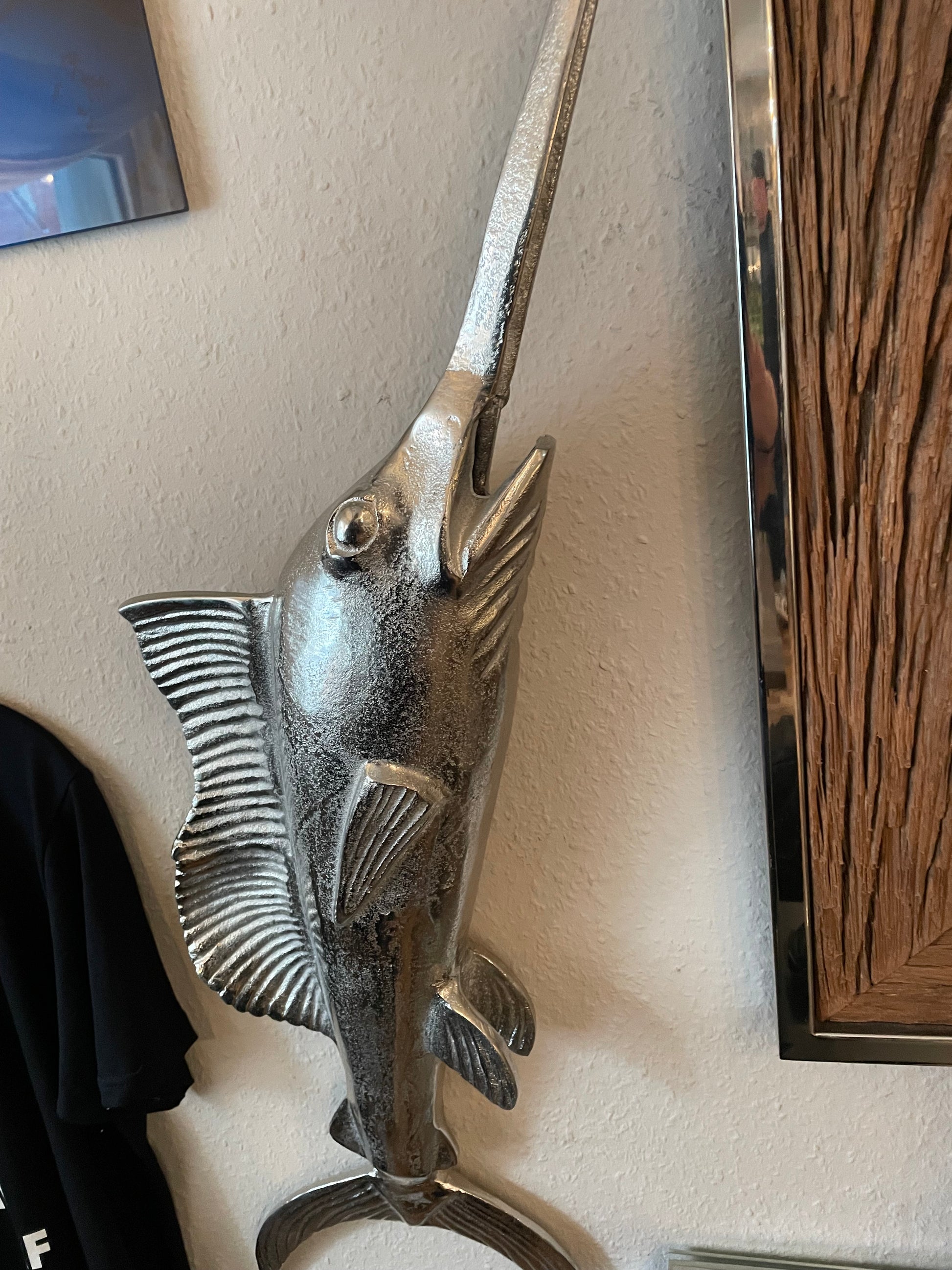 Wandskulptur „Schwertfisch“ - Deko Café Living Provence 