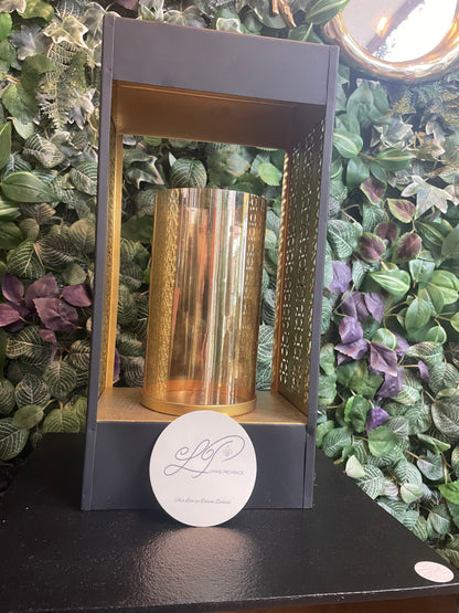 Windlichter „Noir & Or“ - Deko Café Living Provence 