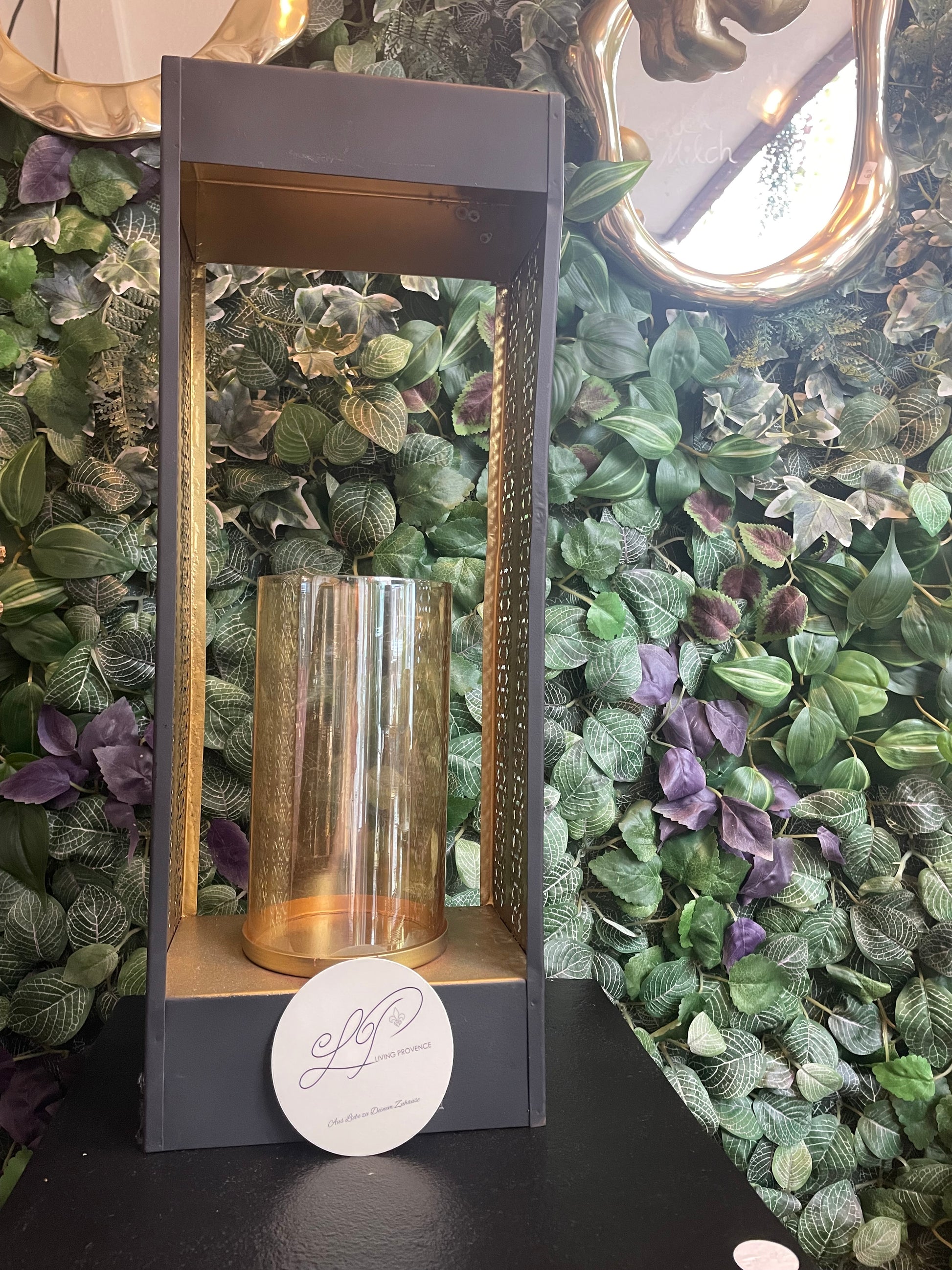 Windlichter „Noir & Or“ - Deko Café Living Provence 