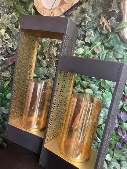 Windlichter „Noir & Or“ - Deko Café Living Provence 