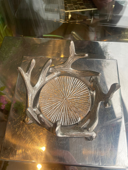 Windlicht Silber  „Wild Light“ - Deko Café Living Provence 