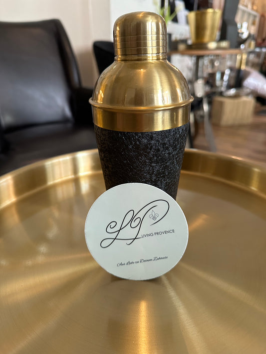 Cocktailshaker „Noir & Gold“ - Deko Café Living Provence 