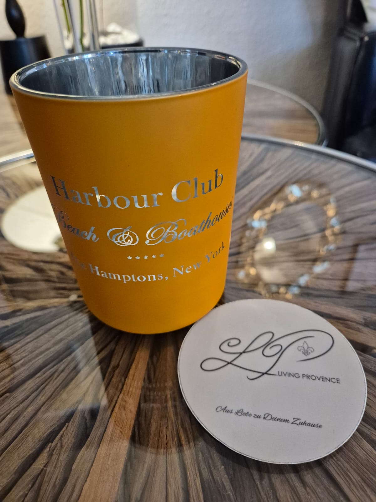 Windlicht „Harbour Club“ – Orange - Deko Café Living Provence 