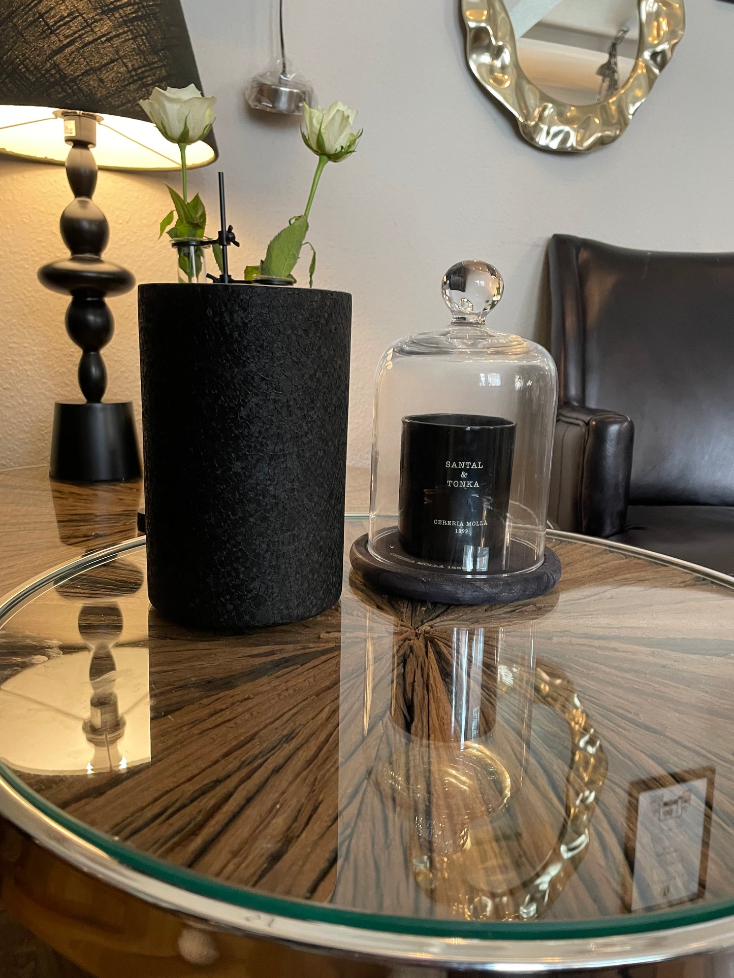 Weinkühler „Noir & Gold“ - Deko Café Living Provence 